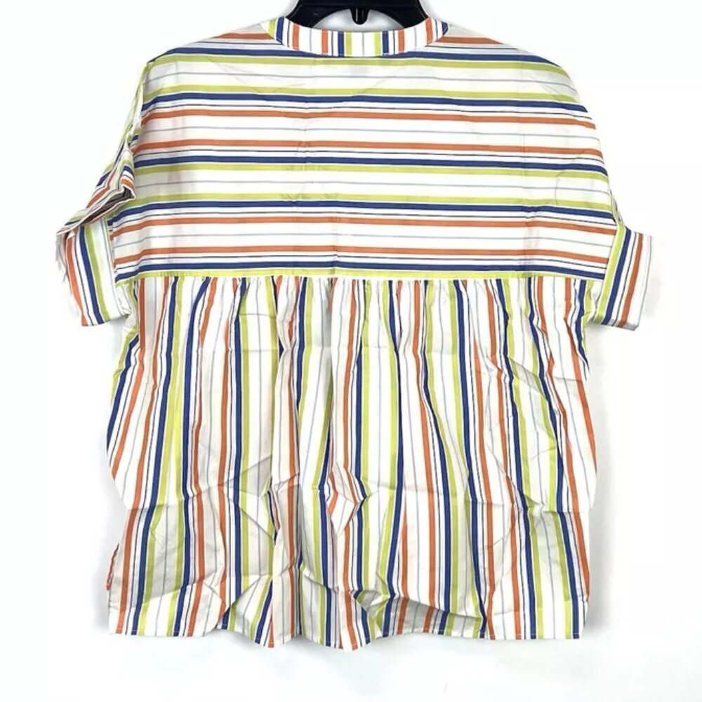 Tommy Hilfiger Women’s Short Sleeve Striped Blouse Size S